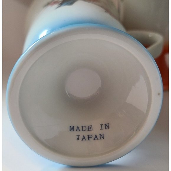 FRED ROBERTS Song Bird Footed Irish Coffee Mugs/Cups Mid Century Modern Set Of 4 - Picture 7 of 7